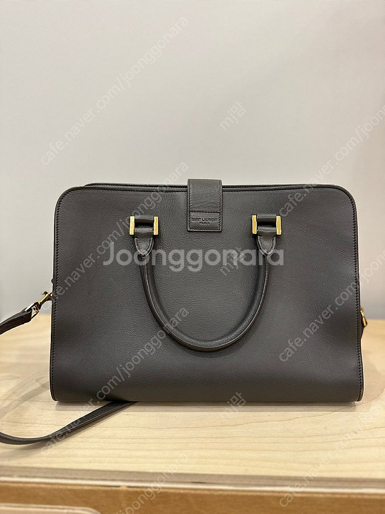 생로랑 모노그램 카바스 그레이--4