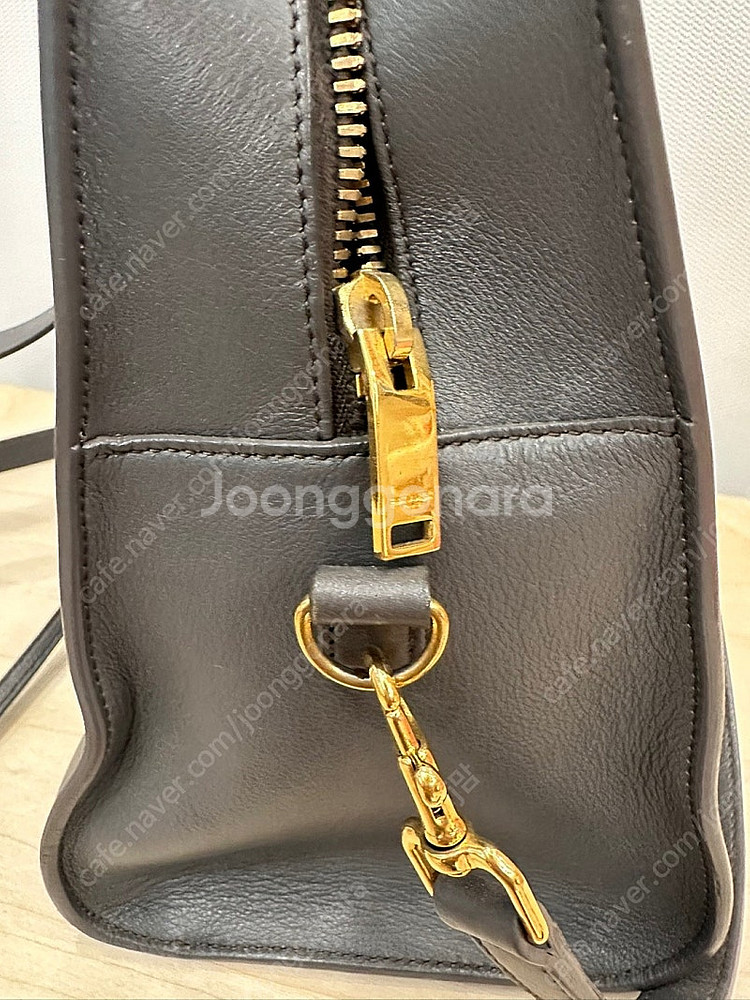 생로랑 모노그램 카바스 그레이--6