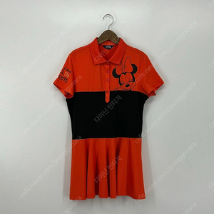 디즈니 롱 카라 반팔 티셔츠 (100 size / ORANGE)