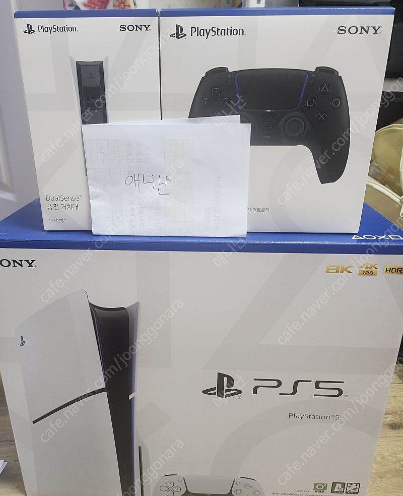 Ps5 슬림디스크버전 검은색 듀얼센스 1개 충전기 일괄 판매합니다