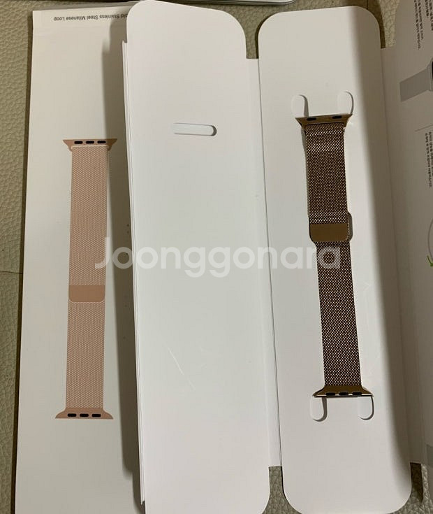 애플워치 40mm 정품 밀레니즈루프 골드--0