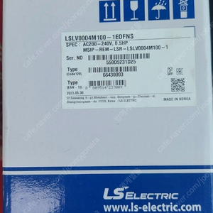 LS 인버터 LSLV0004M100-1EOFNS