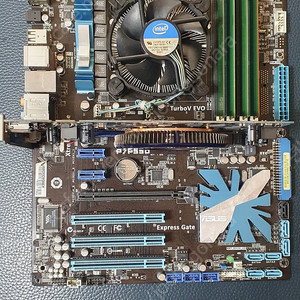 메인보드 p7p55d CPU i5 760셋트외...