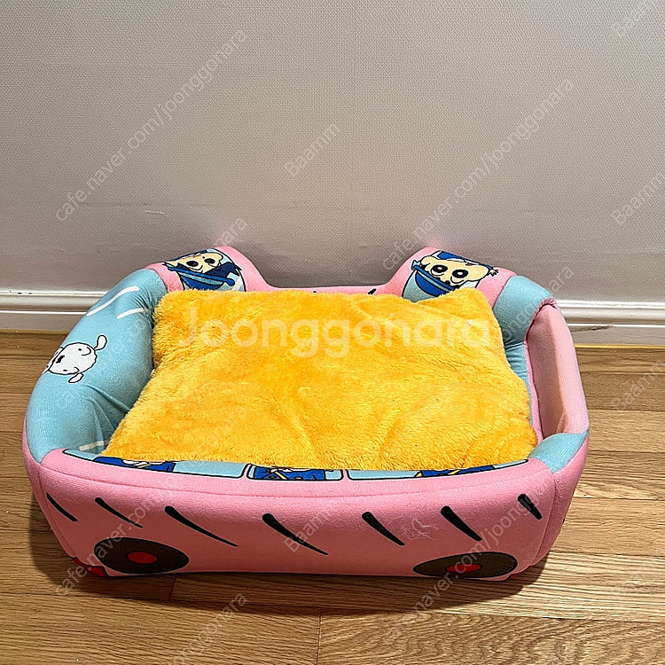 짱구 유치원버스 투웨이 고양이 강아지 숨숨집&쿠션--6