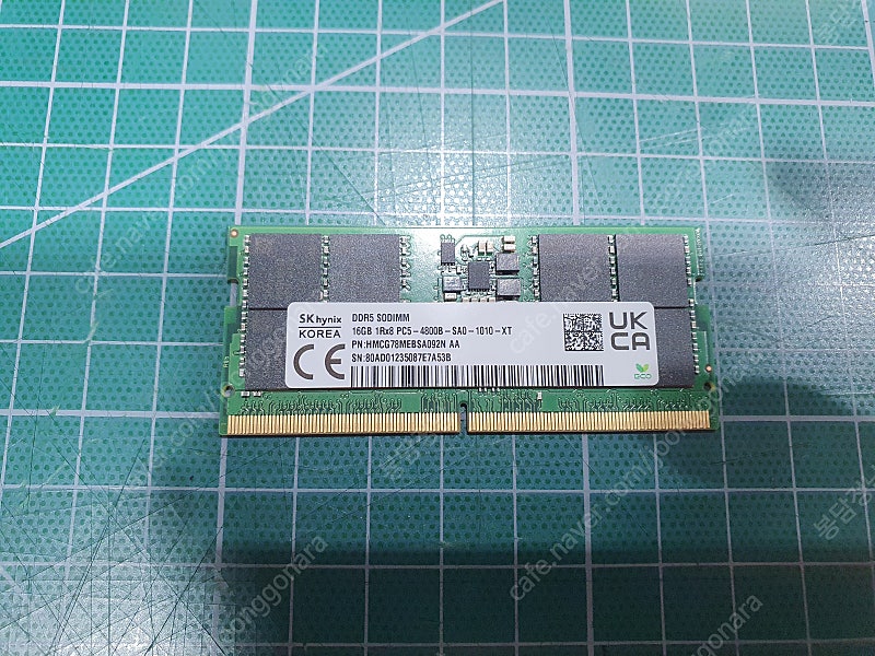 노트북 램(메모리) sk하이닉스 DDR5-4800 16GB 팝니다.