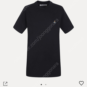 [새상품] 비비안 웨스트우드 클래식 로고 티셔츠 블랙