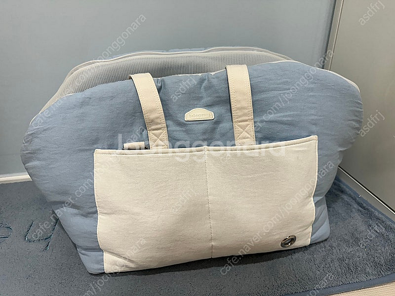바비스영 아토백 린넨블루 라지 팝니다--0