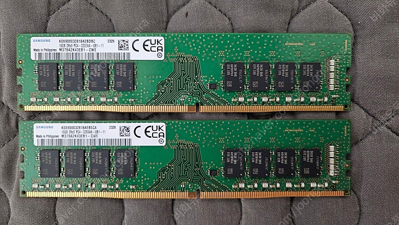 삼성전자 램 DDR4 16GB PC4-25600 2개 32GB