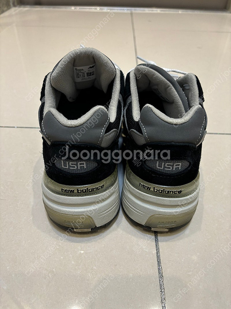 (260) 뉴발란스 992 블랙그레이--3