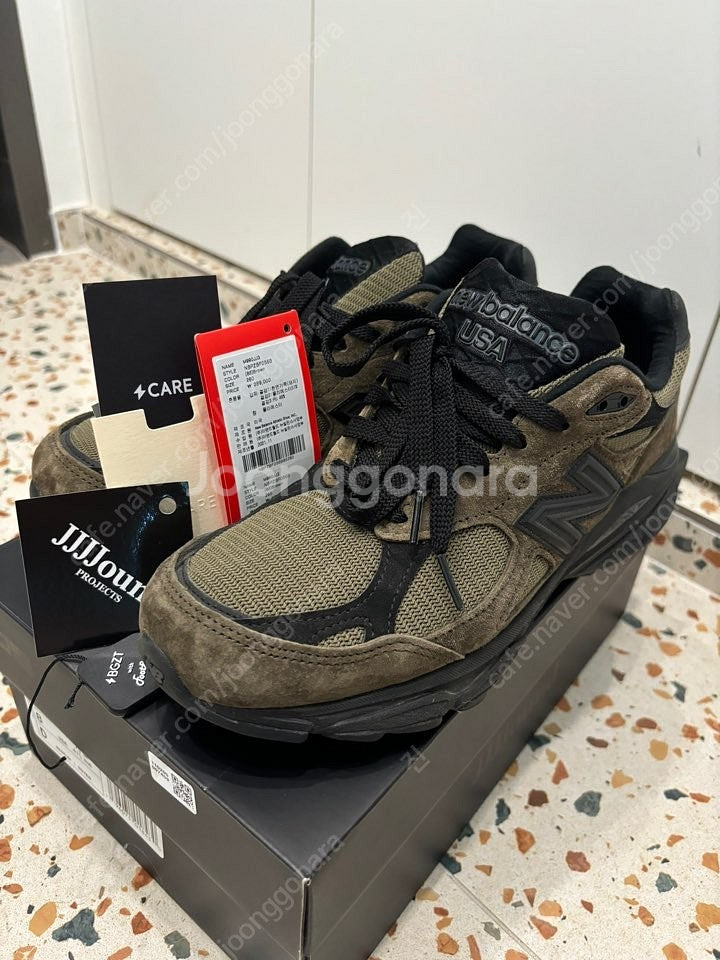 뉴발란스 자운드 브라운블랙 990v3 260사이즈 판매--0