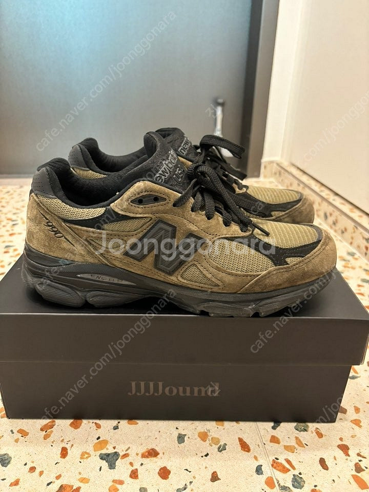 뉴발란스 자운드 브라운블랙 990v3 260사이즈 판매--5
