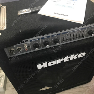 베이스앰프 (Hartke A70), 이펙터(KORG 3000G), 마이크 등