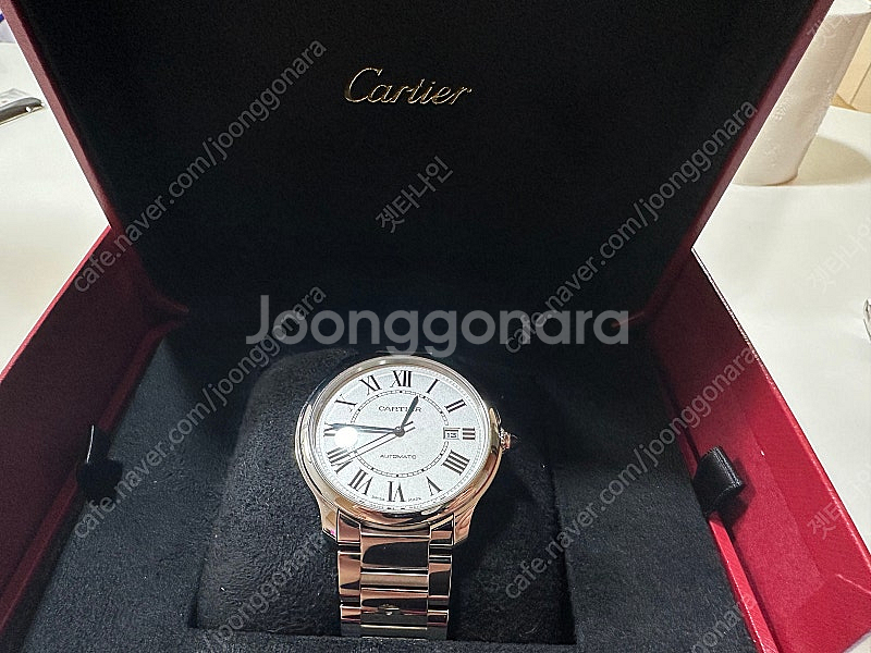 [판매] 까르띠에 롱드 머스트 40mm 오토매틱 (22년 11월 국내 백화점 스탬핑)--0