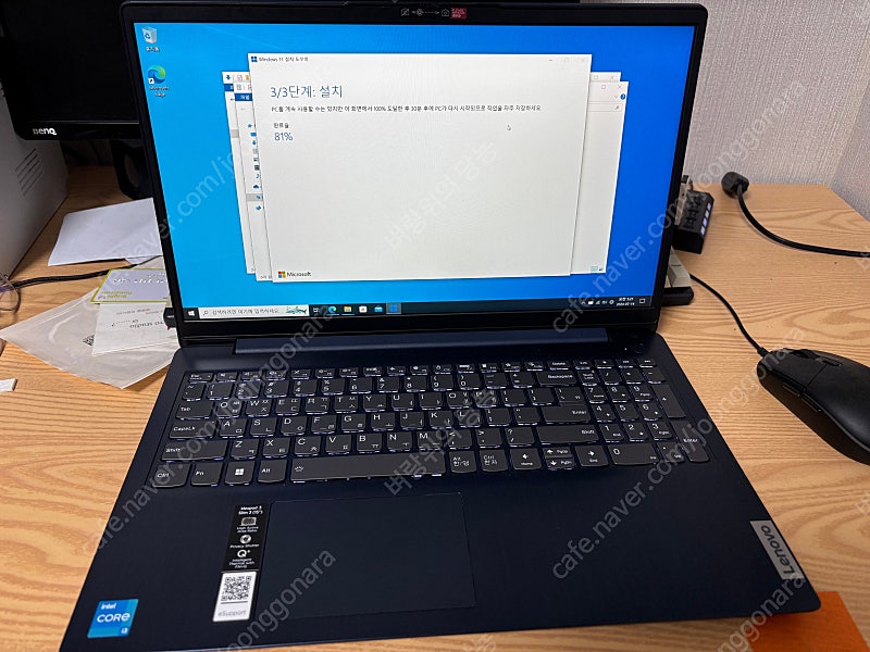 레노버 아이디어패드3 슬림 15.6인치 인텔i3 11세대 노트북(램20기가 업그레이드)