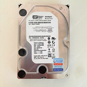 SATA HDD 3.5인치 데스크탑용 중고 하드디스크, 웬디(WD) 640GB + 새케이블1개