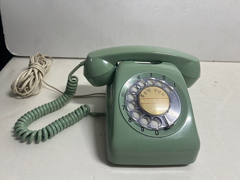 옛날 오리지널 다이얼 전화기 수동전화 수동 전화 래디얼 1960~1970년대 레트로 뉴트로