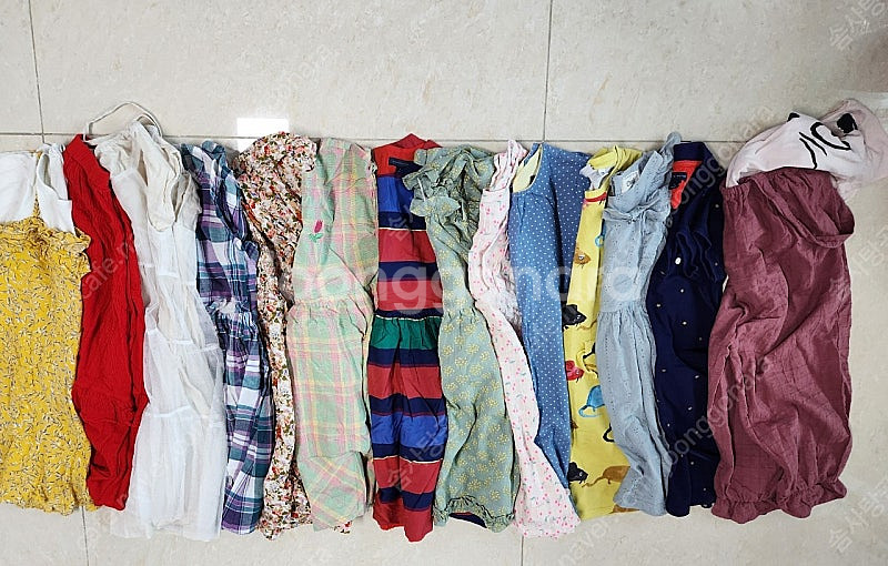 여아 7-8세 원피스 외 17벌 모음--0