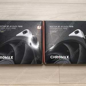 noctua a12x25 pwm chromax black 녹투아 크로맥스 블랙 2개 일괄