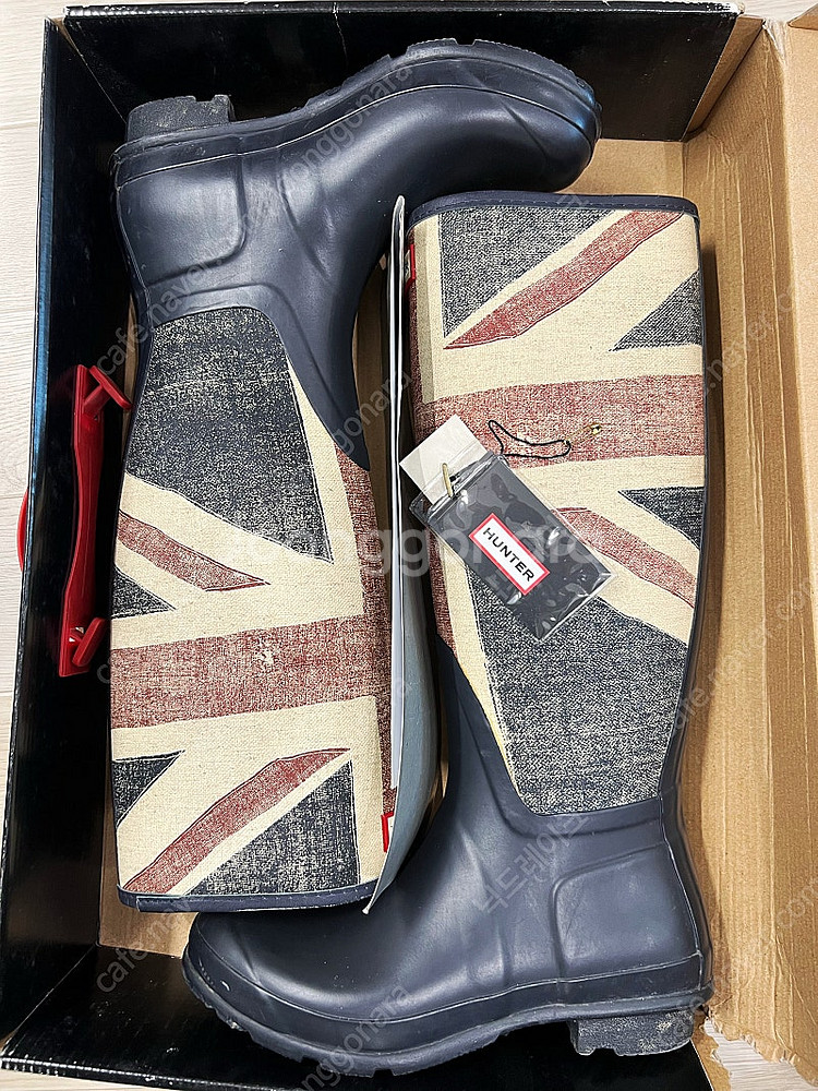 헌터부츠 장화 레인부츠 오리지널톨유니언잭 장마 UK5,...--7