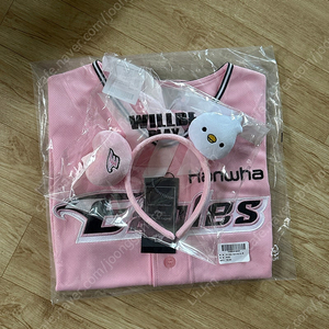 한화이글스 핑크 유니폼 슬림핏 90 + 머리띠 일괄 판매