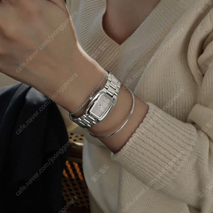 (새상품) 럼튼 브릿 메탈 워치 여성 팔찌 손목시계 실버