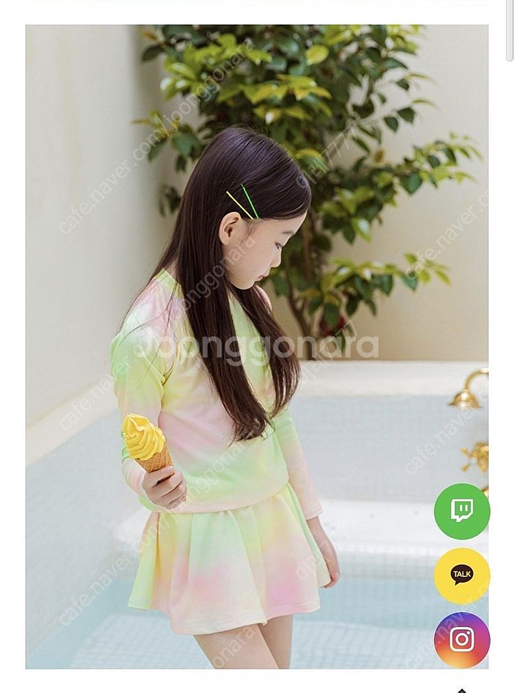 여아 래쉬가드 / 여아 실내수영복 -아레나75--0