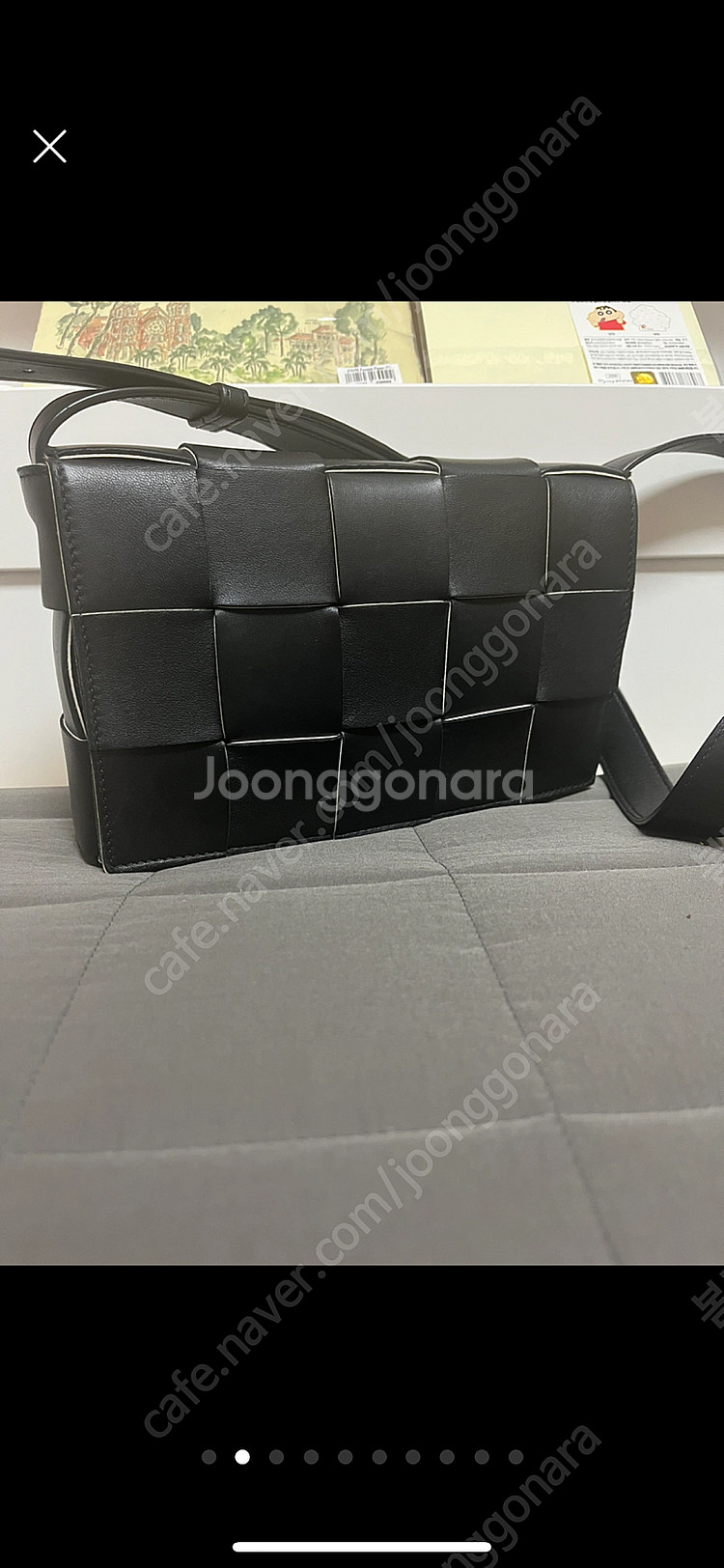 보테가베네타 카세트백 블랙--1