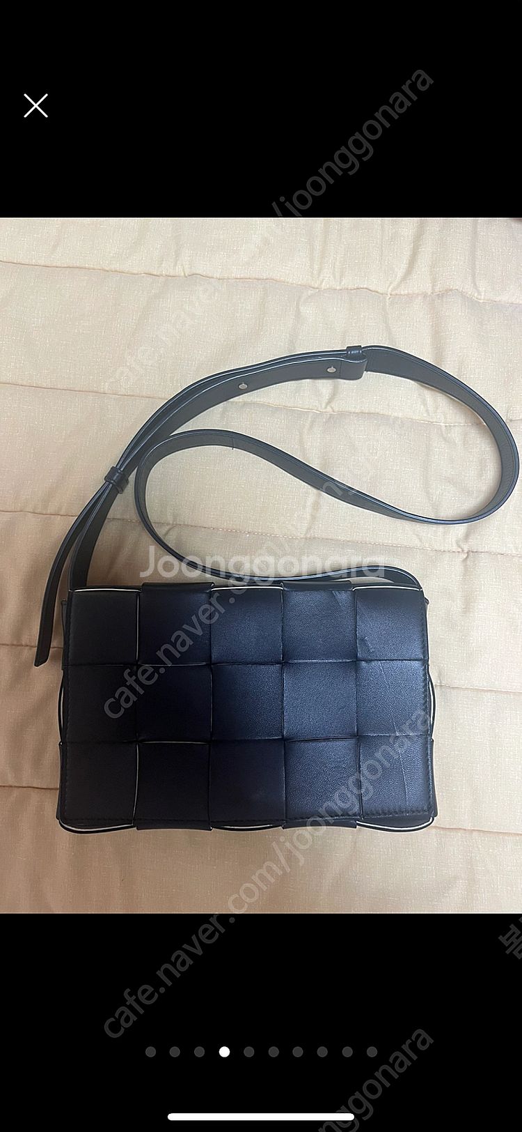 보테가베네타 카세트백 블랙--3
