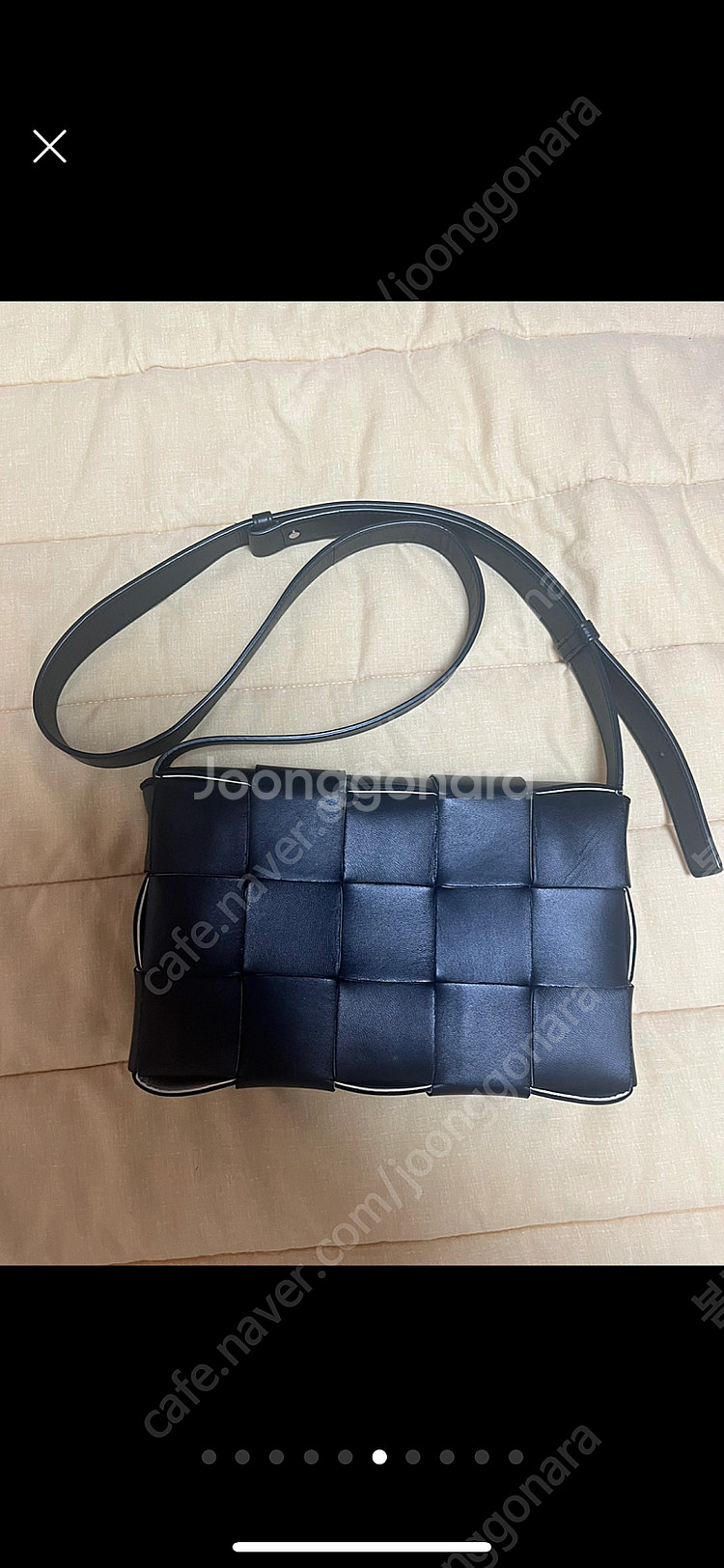 보테가베네타 카세트백 블랙--5