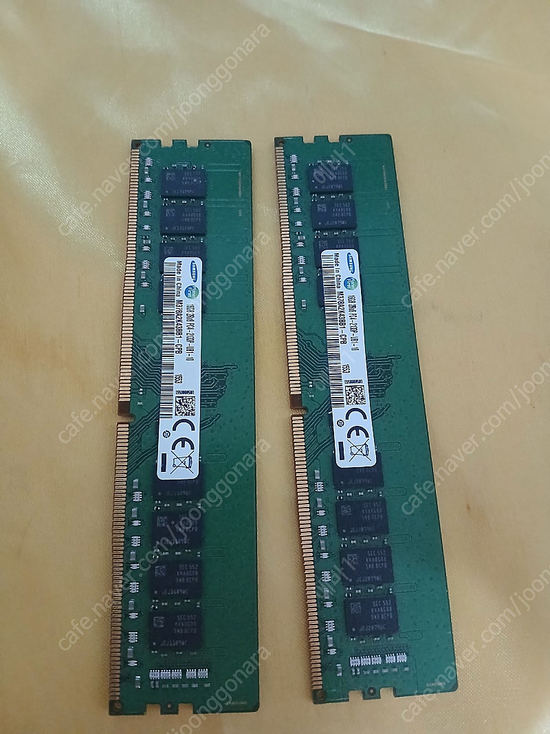[팝니다] 삼성 DDR4 16G PC4 17000 2133P 데스트탑 메모리 (2개 32기가) 68,000원