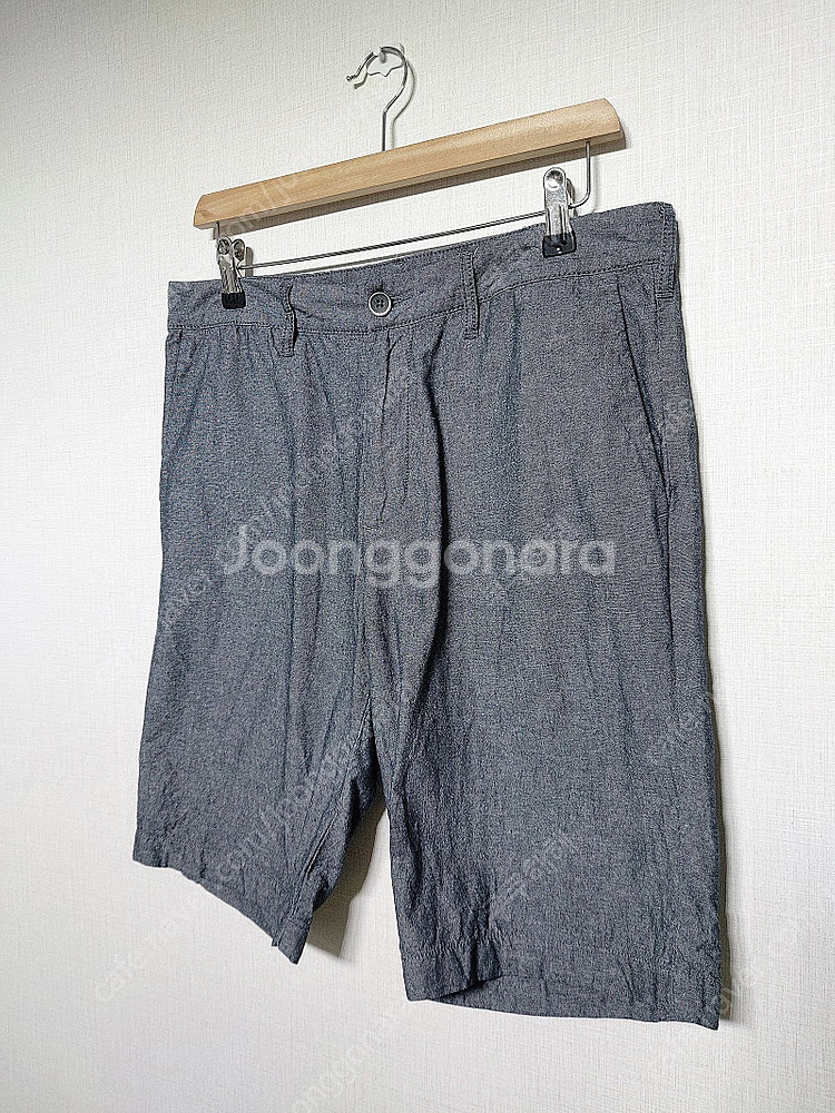 지오다노 남성 버뮤다팬츠 반바지 32인치 치노팬츠 그레...--1