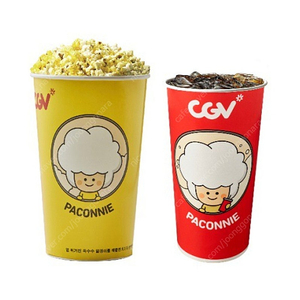 CGV 스몰세트 (팝콘(M) 1개 + 탄산음료(M) 1개) 기프티콘 한장