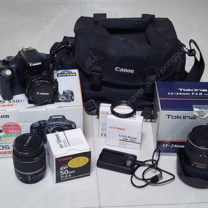 캐논 550d, 18-55is, 토키나 12-24 dx ii, 50.8 카메라 렌즈 팝니다