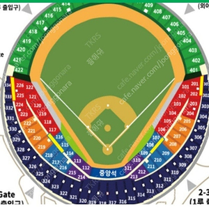 7월 21일 (일요일) 잠실야구장 두산 엘지 3루 블루석 8열 4연석