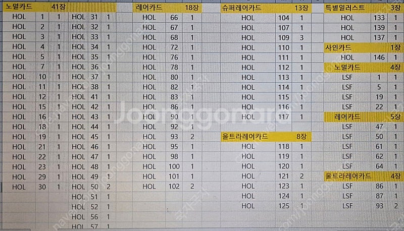 쿠키런 킹덤 쿠킹덤 카드일괄판매--0