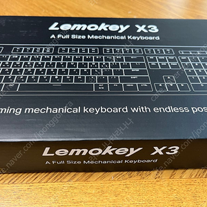 레모키 Lemokey X3 적축 게임용 키보드 미개봉 새상품