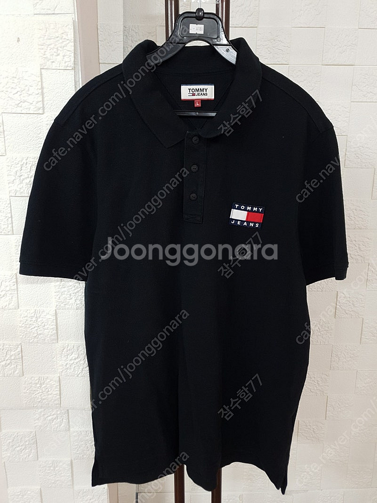 타미힐피거 반팔 카라티 블랙 100--2