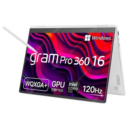 [[미개봉, 새제품]] LG전자 그램 Pro 360 16 코어 울트라5 인텔 Arc, 에센스 화이트, 256GB, 16GB, WIN11 Home, 16T90SP-KA5CK