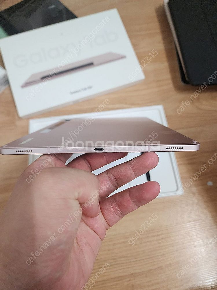 갤럭시탭 s8플러스 256기가 와이파이 핑크골드 ss급...--4