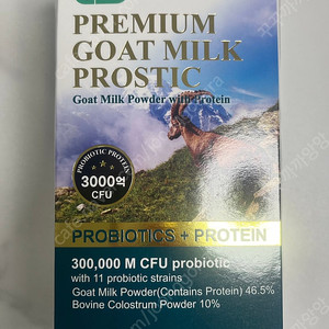 (새상품)프리미엄 고트 밀크 프로스틱 유산균 300정(산양유 46.5%) 호주산