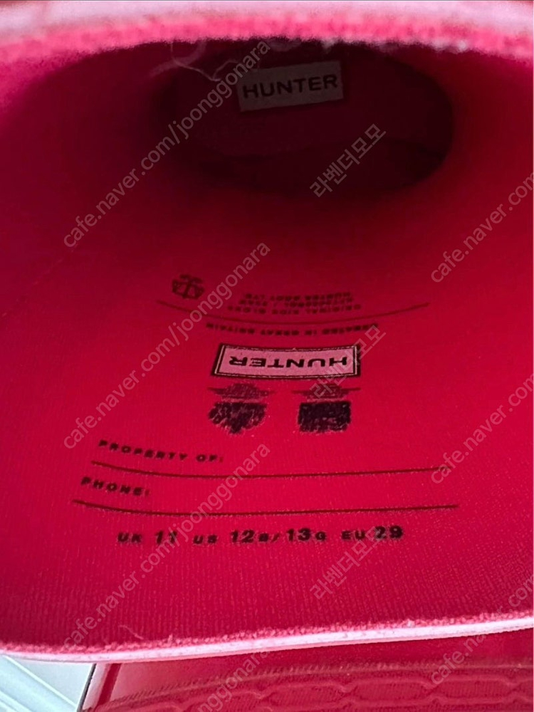 헌터 키즈 오리지널 레인부츠--9
