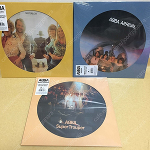 LP ; abba 아바 엘피 음반 3장 픽쳐디스크 waterloo, arrival, super trouper - picture disc