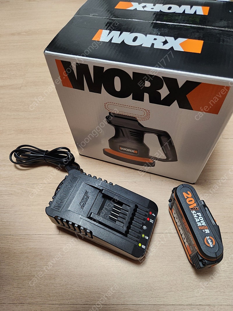 worx 웍스 광택기, 배터리, 충전기 세트