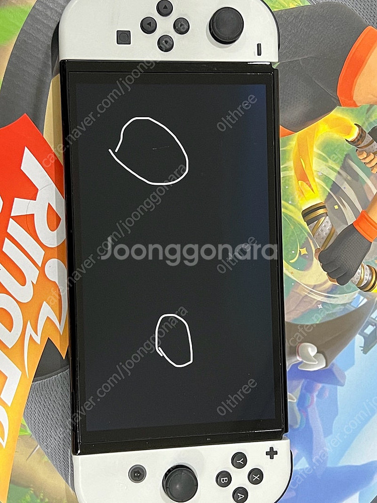닌텐도 oled 화이트 풀박스 및 모동숲/오버쿡드/링피...--1