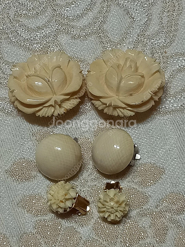 상아 리얼상아+팔찌14K 귀걸이세트 상아--0