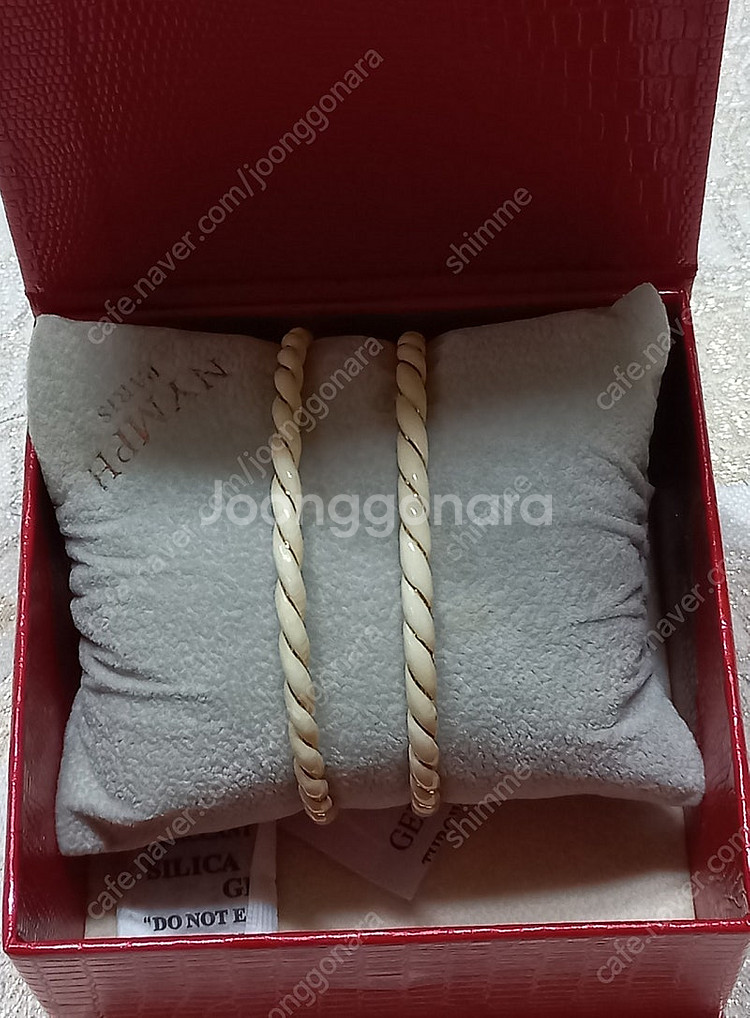 상아 리얼상아+팔찌14K 귀걸이세트 상아--7