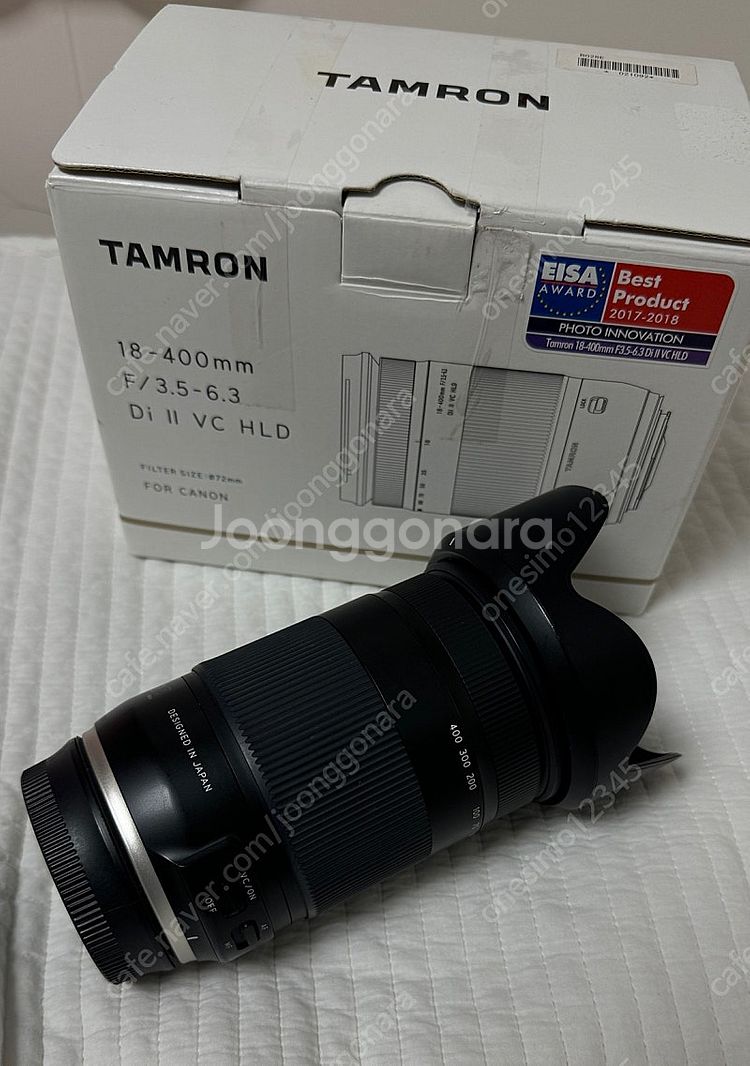 탐론 18-400 캐논마운트 (후드,필터포함)--0