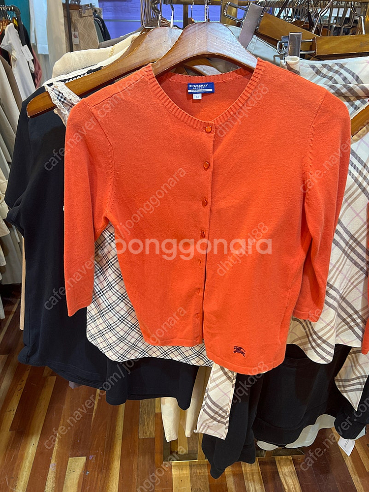 급가격내림 빈티지버버리 나시가디건셋 38사쥬 상태굿--0