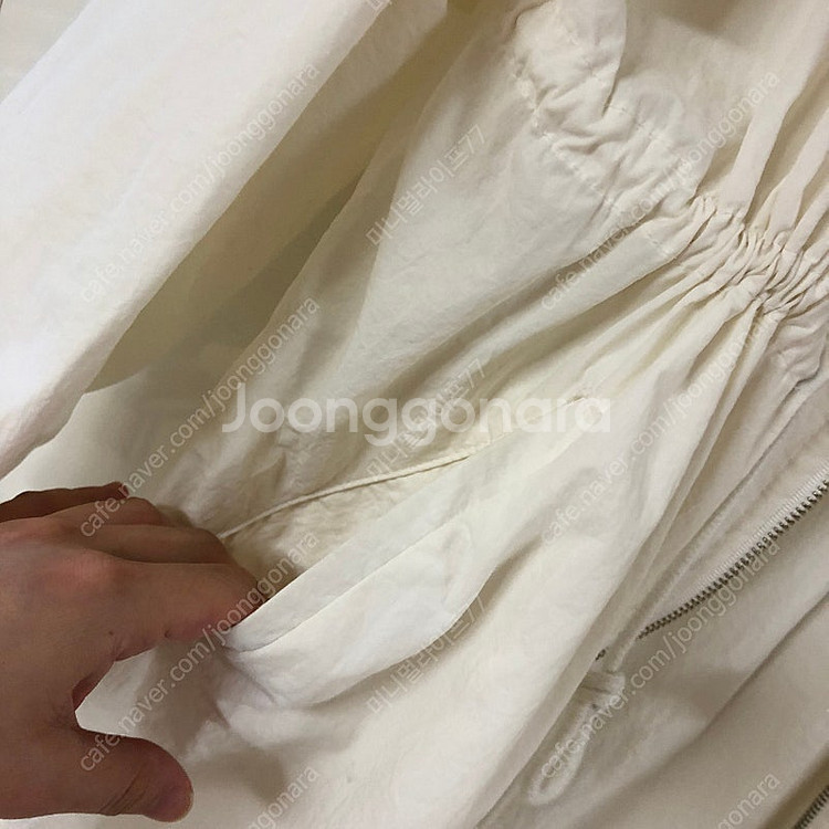 바스락 경량 벌룬 오버핏 박시 빅사이즈 야상 점퍼 타임...--5