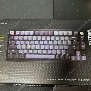 커세어 K65 RGB PLUS 무선 핫스왑 게이밍 기계식 키보드 블랙 그레이(택포)